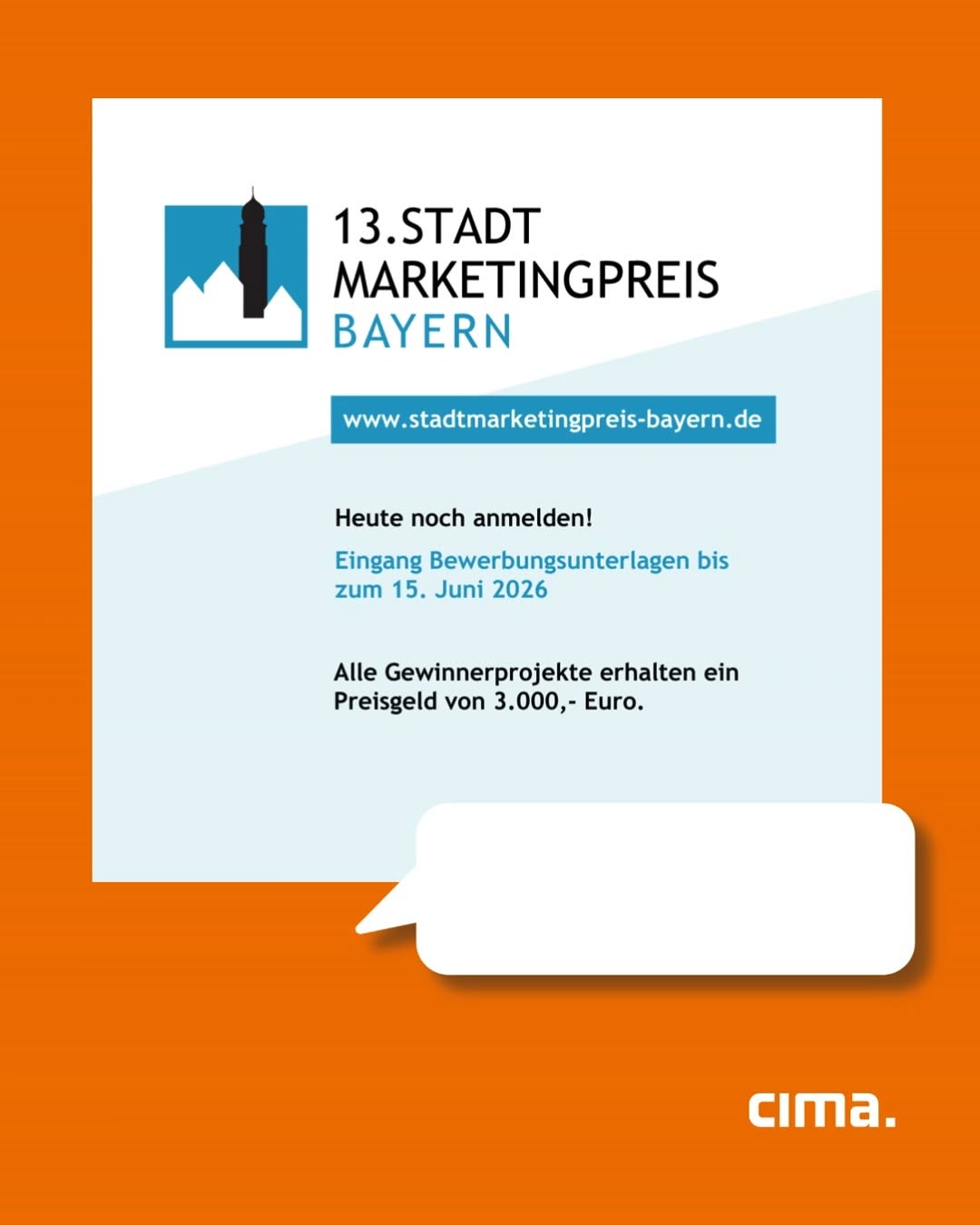 Dein Projekt für starke Innenstädte? Jetzt bewerben! 🏙️ Der #stadtmarketingpreisbayern 2026 sucht kreative Projekte, di…