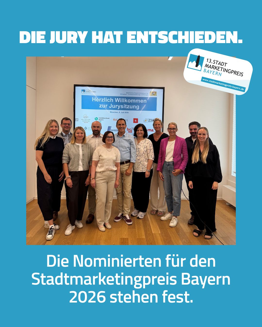 56 Projekte. 12 Finaltickets. Eine starke Bühne für Bayerns Innenstädte 💪 . Die #Jury des Stadtmarketingpreises Bayern 2026 hat en…