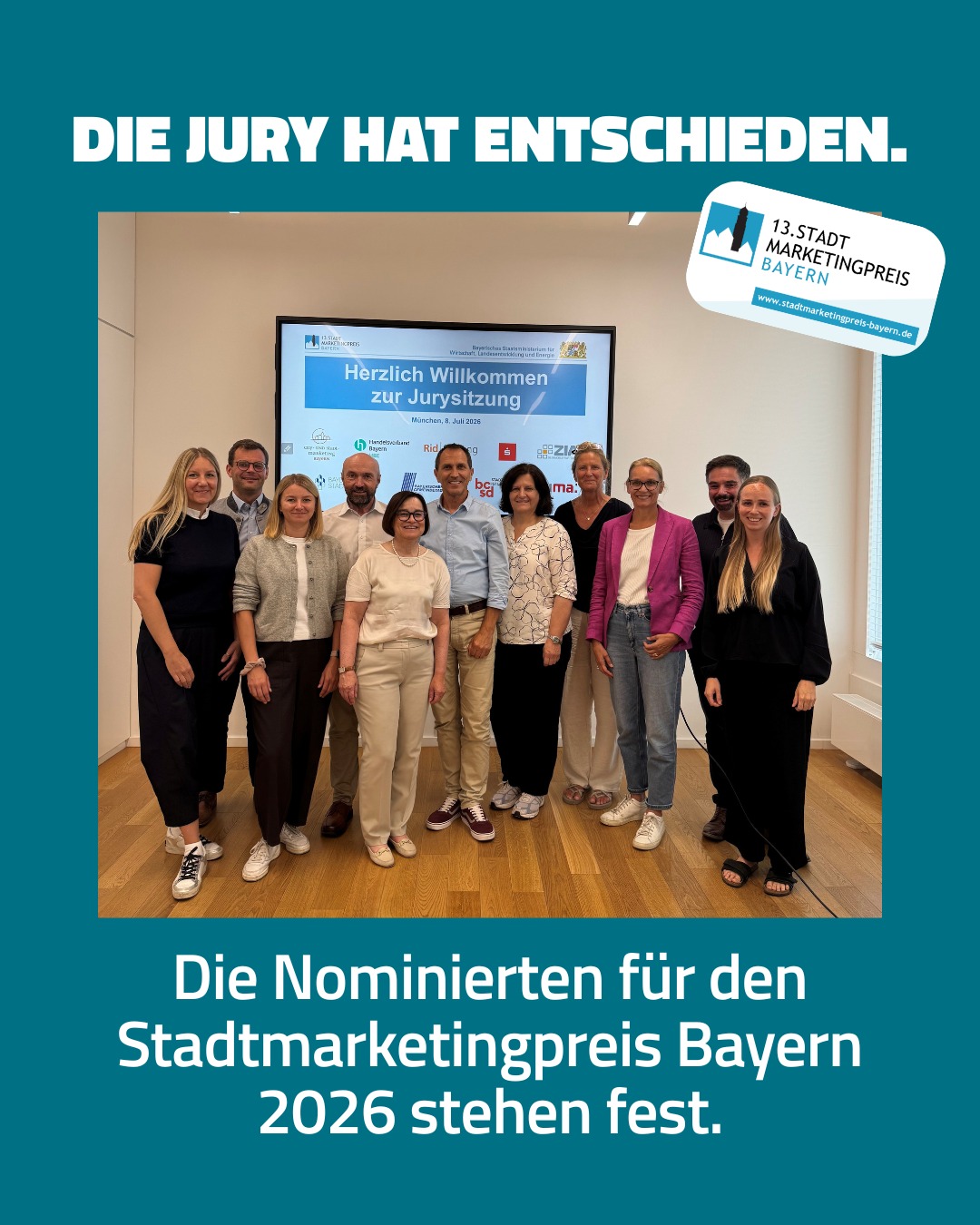 56 Projekte. 12 Finaltickets. Und jede Menge starke Ideen für Bayerns Innenstädte. 💪 Die #jury des #stadtmarketingpreis…