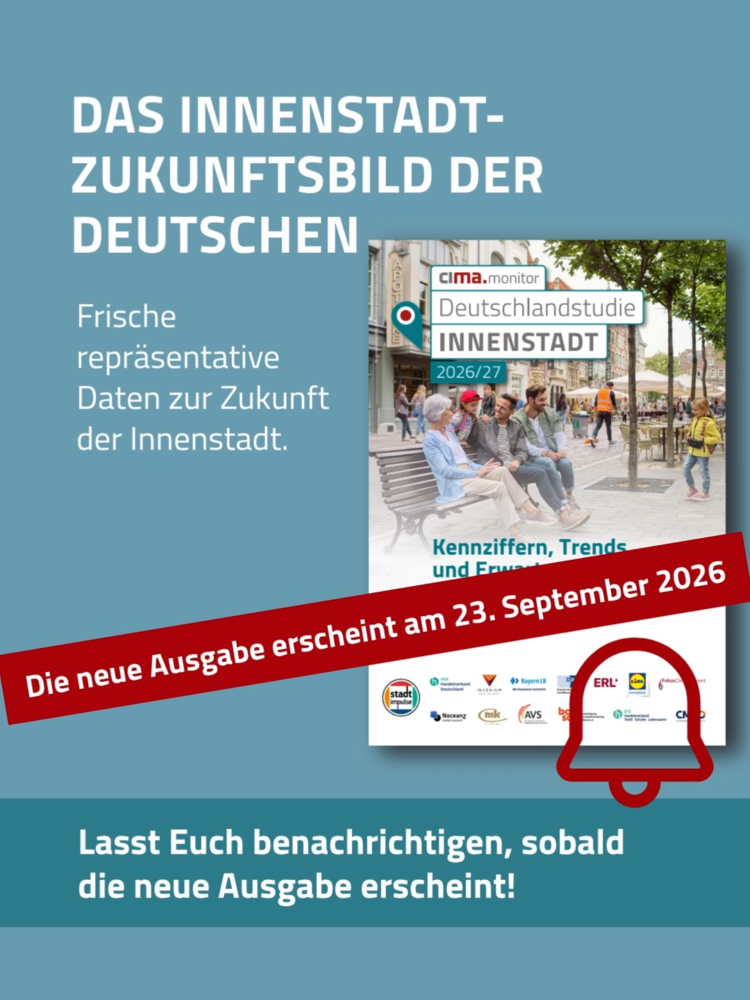 📍 Deutschlandstudie Innenstadt 2026/27 Was zieht dich heute in die Innenstadt? Und was hält dich fern? Am 23. September…